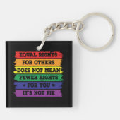 Gelijke rechten | LGBTQ-rechten | Pride Parade | A Sleutelhanger (Achterkant)