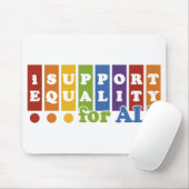 Gelijke rechten mousepad muismat (Met muis)