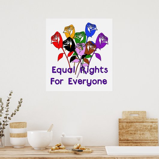 Gelijke rechten poster (Keuken)