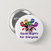 Gelijke rechten ronde button 5,7 cm (Voorkant /achterkant)