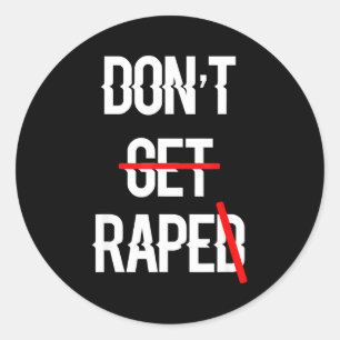 Gelijke Rechten Verkracht Krijgen Ronde Sticker
