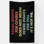 Gelijke rechten voor anderen betekenen niet minder spandoek (Verticaal)