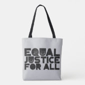 Gelijke rechten voor iedereen – Empowerment Canvas Tote Bag (Achterkant)