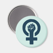 Gelijke rechten voor vrouwen magneet (Voorkant / Achterkant)