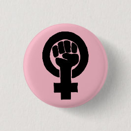 Gelijke rechten voor vrouwen ronde button 3,2 cm