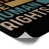 Gelijke rechten voor vrouwen zijn mensenrechten 2 poster (Hoek)