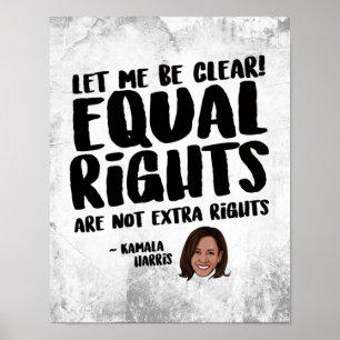 Gelijke rechten zijn geen extra rechten - Kamala H Poster