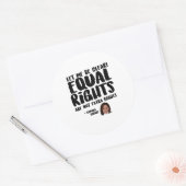 Gelijke rechten zijn geen extra rechten - Kamala H Ronde Sticker (Envelop)