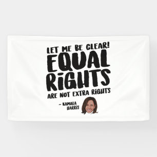 Gelijke rechten zijn geen extra rechten - Kamala H Spandoek