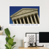 Gelijke rechtspraak in de wet poster (Thuiskantoor)