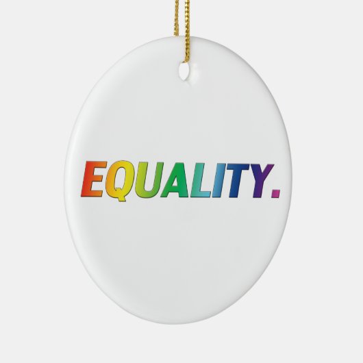 Gelijke regenboogkleuren homo-homopaar lgbtq lgbt keramisch ornament (Rechts)