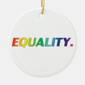 Gelijke regenboogkleuren homo-homopaar lgbtq lgbt keramisch ornament (Voorkant)