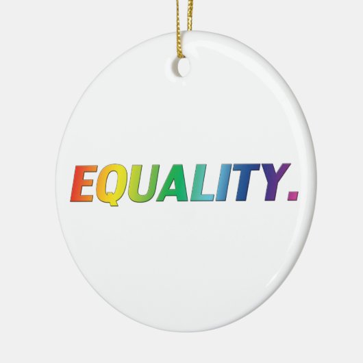 Gelijke regenboogkleuren homo-homopaar lgbtq lgbt keramisch ornament (Links)