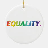 Gelijke regenboogkleuren homo-homopaar lgbtq lgbt keramisch ornament (Achterkant)