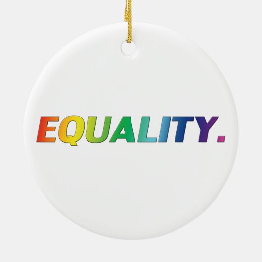 Gelijke regenboogkleuren homo-homopaar lgbtq lgbt keramisch ornament (Achterkant)