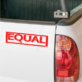 Gelijke stempel bumpersticker (Op Truck)