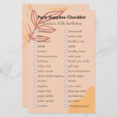 Gelijke verjaardagsvoorziening checklist (Voorkant / Achterkant)