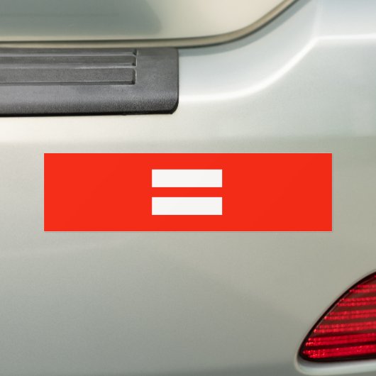 Gelijke vlag bumpersticker (Op auto)