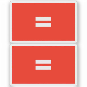 Gelijke vlag sticker