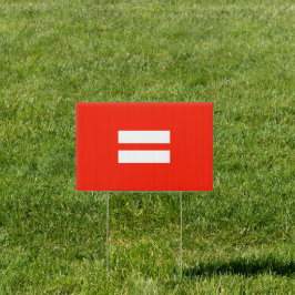 Gelijke vlag tuinbord