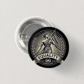 Gelijkheid Advocaat Recht Knop Ronde Button 3,2 Cm (Voorkant /achterkant)