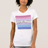GELIJKHEID Bigender Flag T-shirt (Voorkant)
