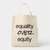 Gelijkheid boven de Canvas tas van de aandelenmark (Voorkant)