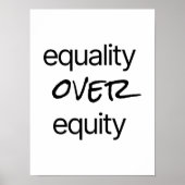 Gelijkheid boven Poster van eigen vermogen (Voorkant)