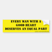 Gelijkheid Bumpersticker (Voorkant)