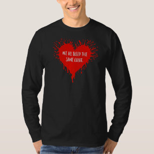 Gelijkheid die we allemaal hetzelfde kleurenplatfo t-shirt