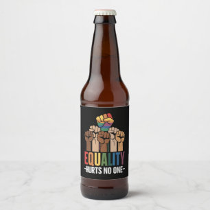 Gelijkheid Doet Niemand Kwetst LGBTQ Pride Mensenr Bier Etiket