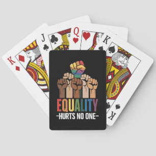 Gelijkheid Doet Niemand Kwetst LGBTQ Pride Mensenr Pokerkaarten