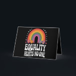 Gelijkheid Doet Niemand Kwetst Regenboog Gelijke R Kaart<br><div class="desc">Gelijkheid Doet Niemand Kwetst Regenboog Pride Gelijke Rechten Groovy Pride Maand LGBTQ  Cadeaus Gelijkheid</div>