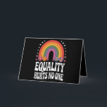 Gelijkheid Doet Niemand Kwetst Regenboog Gelijke R Kaart<br><div class="desc">Gelijkheid Doet Niemand Kwetst Regenboog Pride Gelijke Rechten Groovy Pride Maand LGBTQ  Cadeaus Gelijkheid</div>