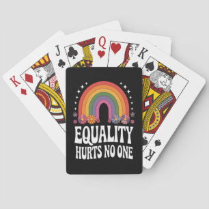 Gelijkheid Doet Niemand Kwetst Regenboog Gelijke R Pokerkaarten