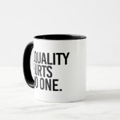 Gelijkheid doet niemand pijn mok (Voorkant links)