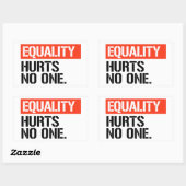 Gelijkheid doet niemand pijn rechthoekige sticker (Vel)