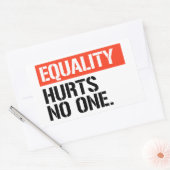 Gelijkheid doet niemand pijn rechthoekige sticker (Envelop)