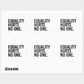 Gelijkheid doet niemand pijn ronde sticker (Vel)