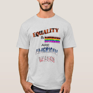 Gelijkheid en diversiteit zijn Amerikaanse waarden T-shirt