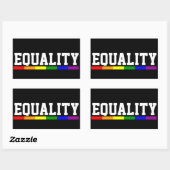 Gelijkheid Gay Pride Rechthoekige Sticker (Vel)