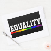 Gelijkheid Gay Pride Rechthoekige Sticker (Envelop)