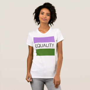 GELIJKHEID Genderqueer Vlag T-shirt