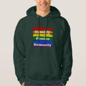 Gelijkheid, gepassioneerd, menselijkheid hoodie (Voorkant)