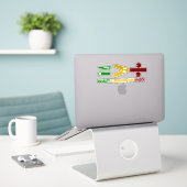 gelijkheid groter is dan de verdeeldheid sticker (Laptop op bureau)