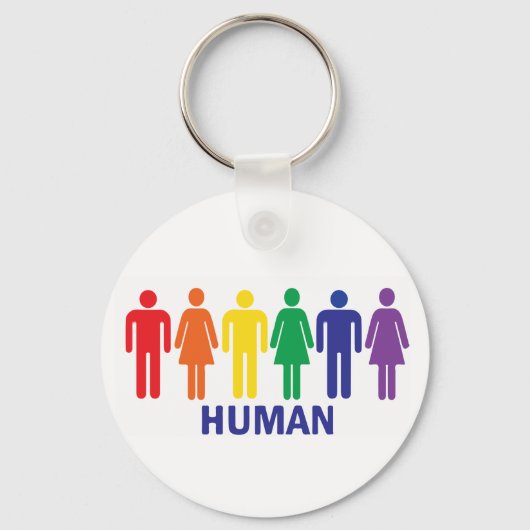 GELIJKHEID HOMORECHTEN REGENBOOG SLEUTELHANGER (Voorkant)