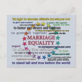 Gelijkheid huwelijk briefkaart (Voorkant)