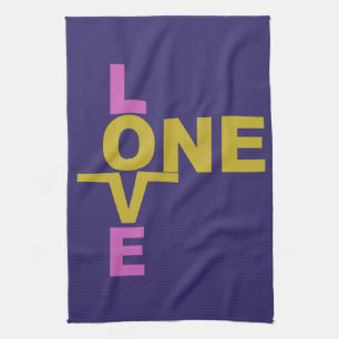 Gelijkheid huwelijk/één-liefdeshanddoek theedoek