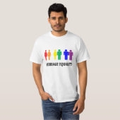 Gelijkheid huwelijk. LGBT. T-shirt (Voorkant volledig)