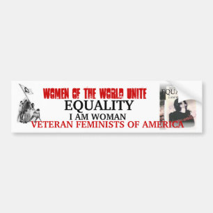 GELIJKHEID, IK BEN VROUW BUMPERSTICKER